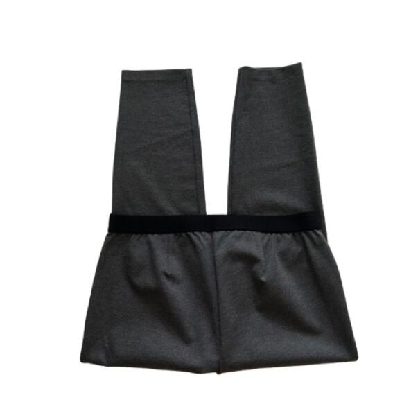 Talbots Soho Gray Black Elastic Waist Pull On Ponte Ankle Pants Size 16 - Picture 8 of 12